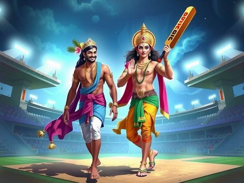 Indian players celebrating Krishna S Divine Duel